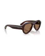 A$AP Rocky Aviator Puffer Sunglasses - Transparent Dark Brown/Dark Brown - Ray-Ban