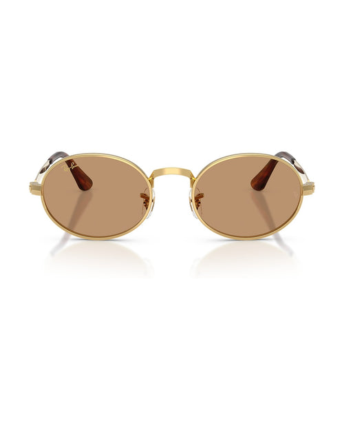 A$AP Rocky Bold Metals Oval Sunglasses - Arista Gold/Brown - Ray-Ban