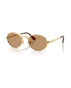 A$AP Rocky Bold Metals Oval Sunglasses - Arista Gold/Brown - Ray-Ban