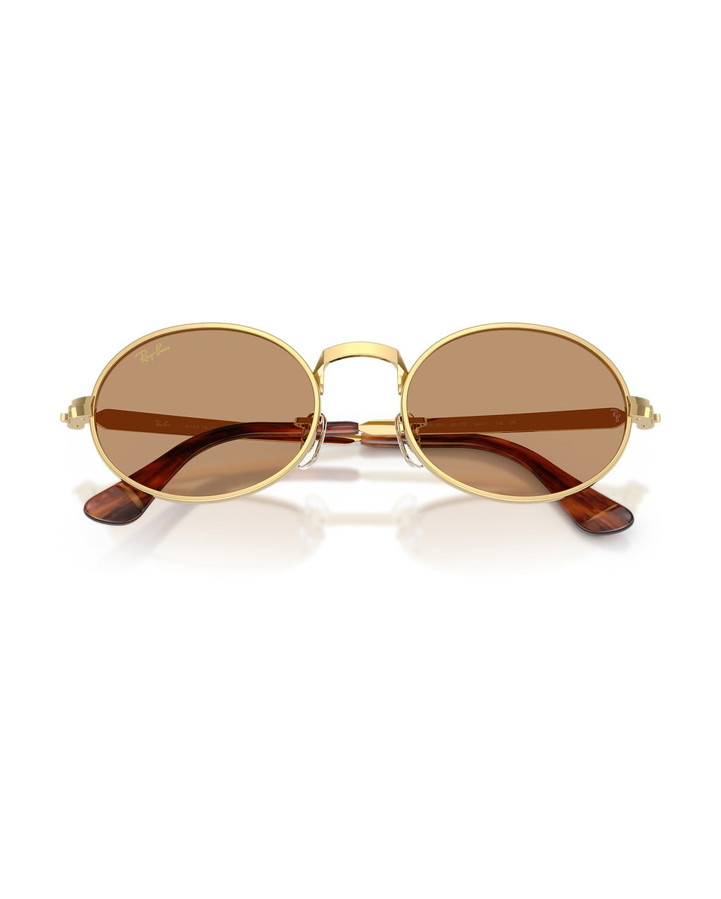 A$AP Rocky Bold Metals Oval Sunglasses - Arista Gold/Brown - Ray-Ban