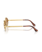 A$AP Rocky Bold Metals Oval Sunglasses - Arista Gold/Brown - Ray-Ban