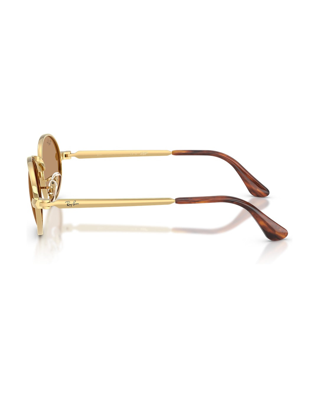 A$AP Rocky Bold Metals Oval Sunglasses - Arista Gold/Brown - Ray-Ban