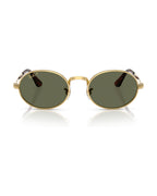 A$AP Rocky Bold Metals Oval Sunglasses - Arista Gold/Polarized Green - Ray-Ban