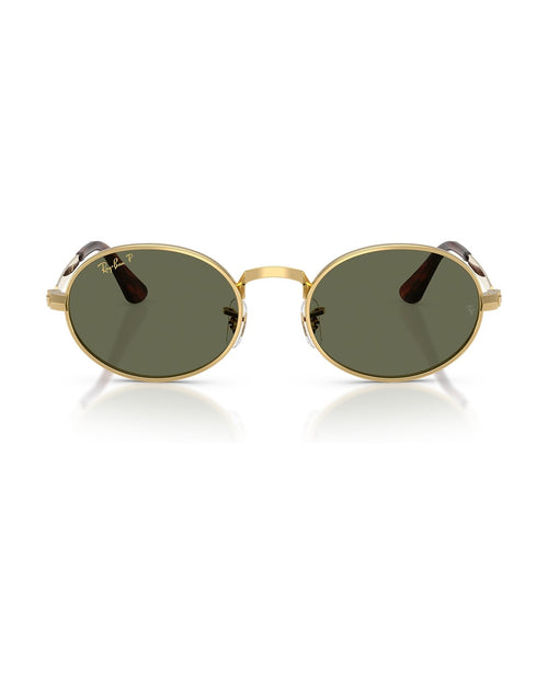 A$AP Rocky Bold Metals Oval Sunglasses - Arista Gold/Polarized Green - Ray-Ban