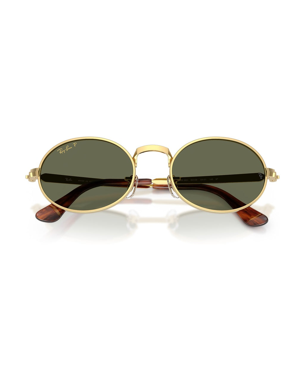 A$AP Rocky Bold Metals Oval Sunglasses - Arista Gold/Polarized Green - Ray-Ban