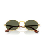 A$AP Rocky Bold Metals Oval Sunglasses - Arista Gold/Polarized Green - Ray-Ban