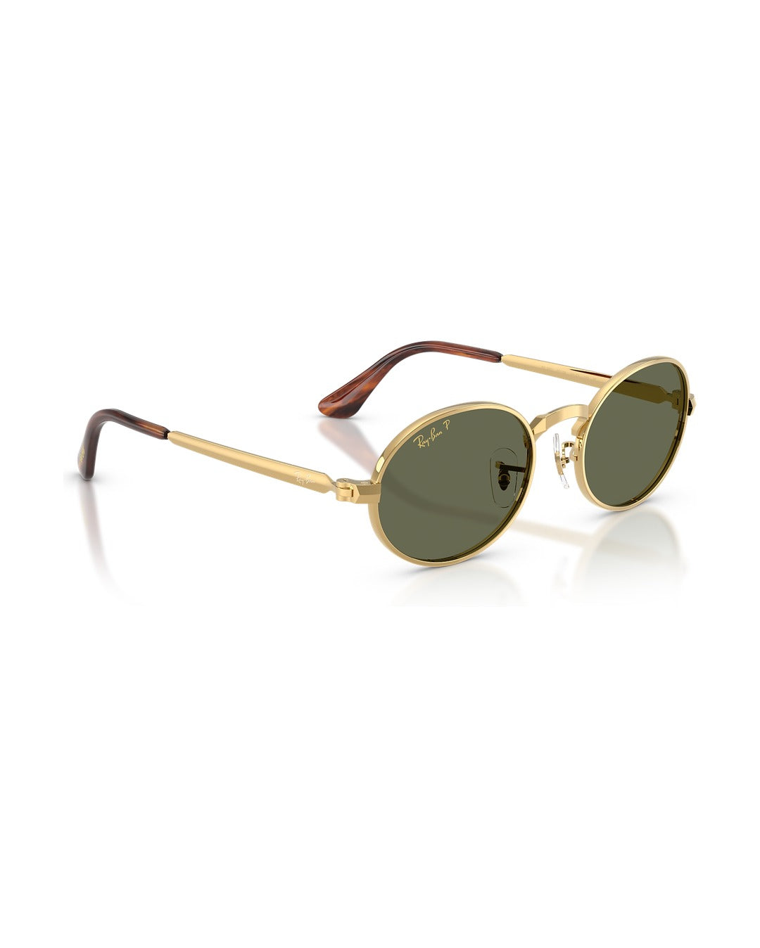 A$AP Rocky Bold Metals Oval Sunglasses - Arista Gold/Polarized Green - Ray-Ban