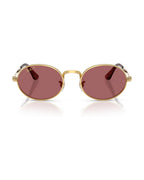 A$AP Rocky Bold Metals Oval Sunglasses - Arista Gold/Purple Polarized - Ray-Ban