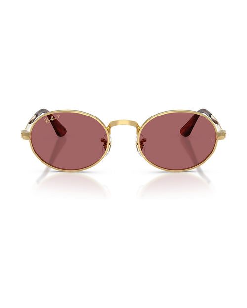 A$AP Rocky Bold Metals Oval Sunglasses - Arista Gold/Purple Polarized - Ray-Ban