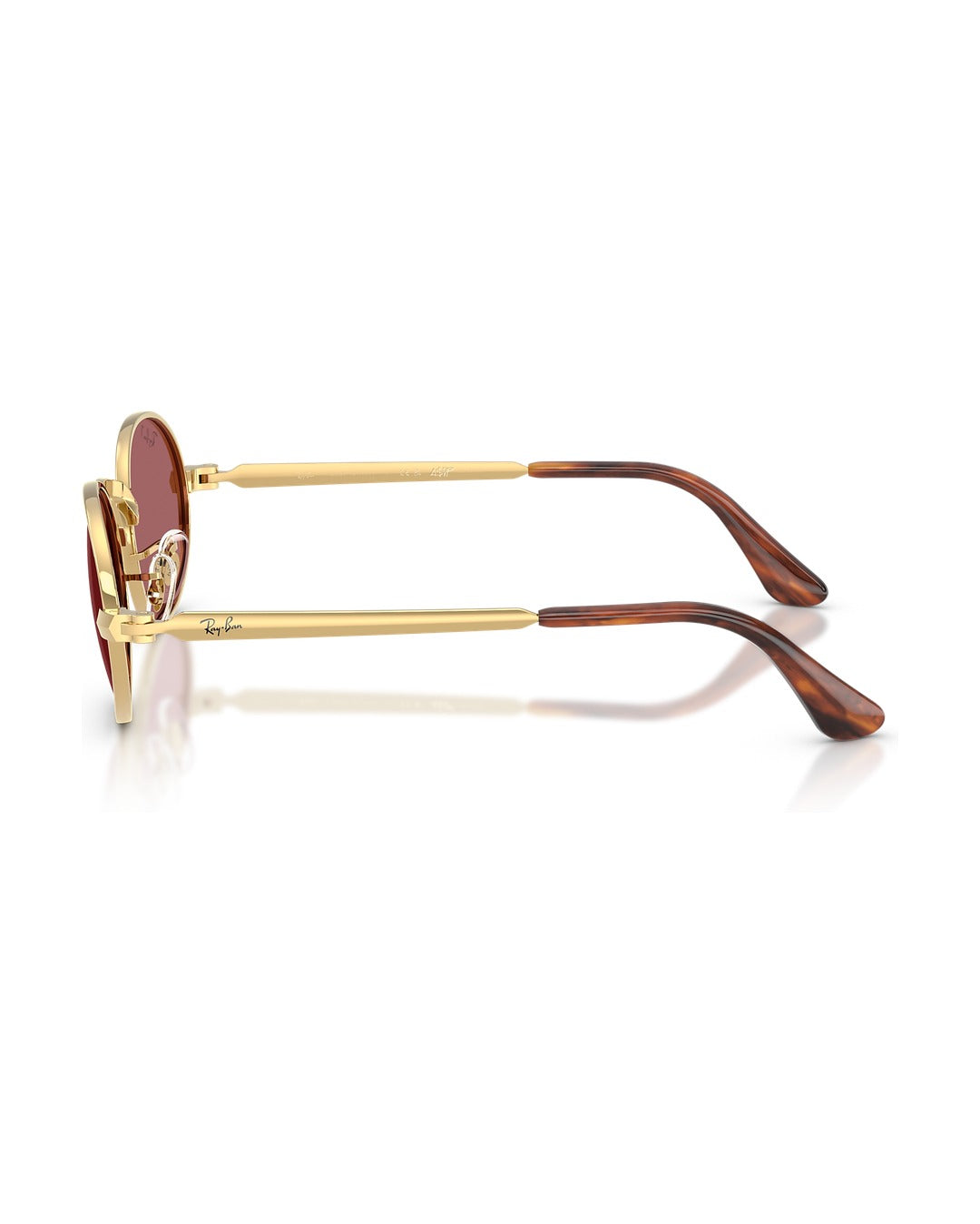 A$AP Rocky Bold Metals Oval Sunglasses - Arista Gold/Purple Polarized - Ray-Ban