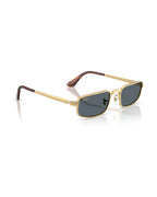 A$AP Rocky Bold Metals Pillow Sunglasses - Arista Gold/Blue - Ray-Ban