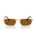 A$AP Rocky Bold Metals Pillow Sunglasses - Arista Gold/Brown - Ray-Ban