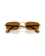 A$AP Rocky Bold Metals Pillow Sunglasses - Arista Gold/Brown - Ray-Ban