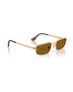 A$AP Rocky Bold Metals Pillow Sunglasses - Arista Gold/Brown - Ray-Ban