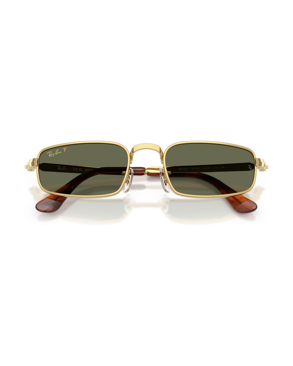 A$AP Rocky Bold Metals Pillow Sunglasses - Arista Gold/Green Polarized - Ray-Ban