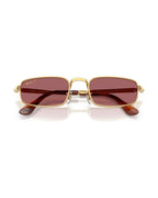 A$AP Rocky Bold Metals Pillow Sunglasses - Arista Gold/Purple Polarized - Ray-Ban