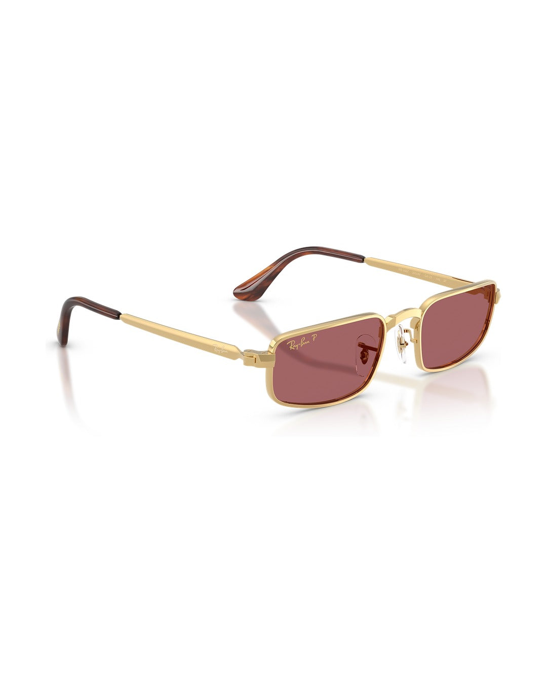A$AP Rocky Bold Metals Pillow Sunglasses - Arista Gold/Purple Polarized - Ray-Ban
