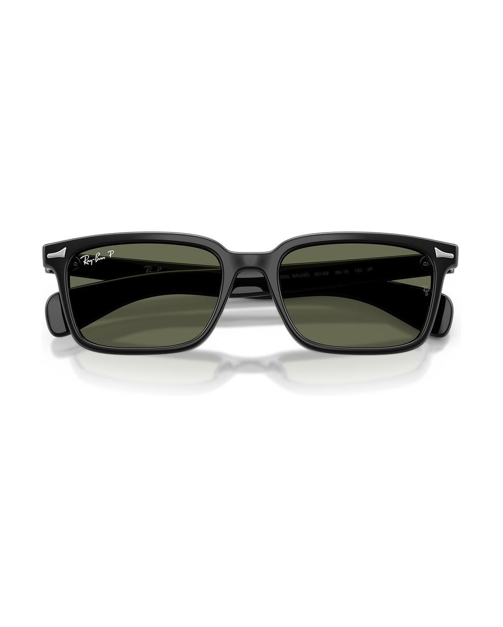Brunel Sunglasses - Black/Green Polarized - Ray-Ban