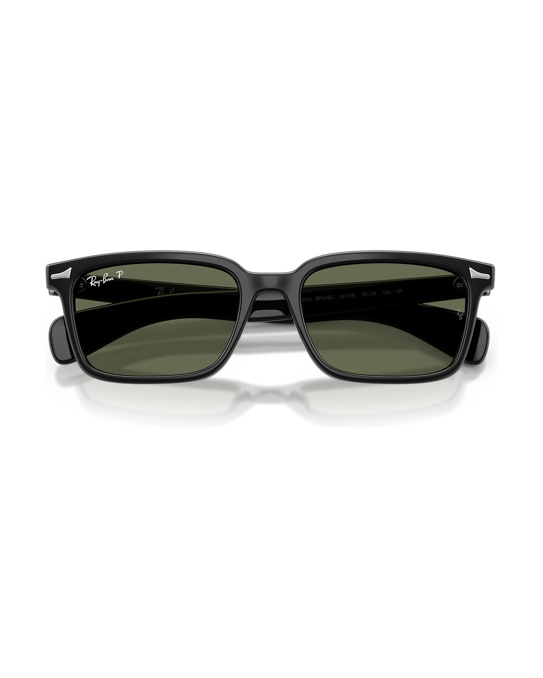 Brunel Sunglasses - Black/Green Polarized - Ray-Ban