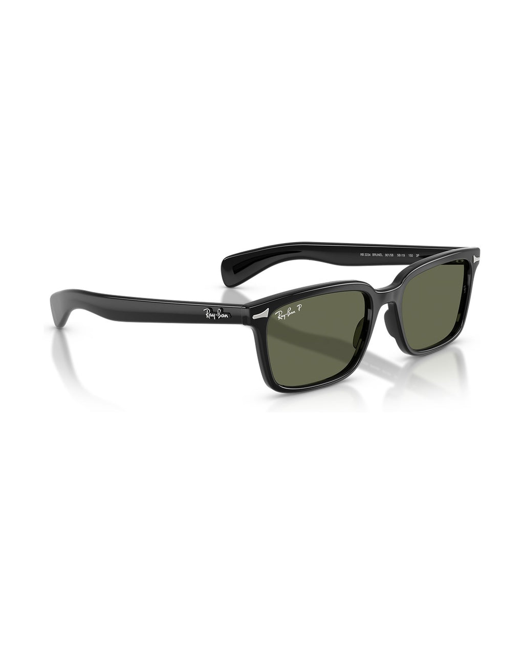 Brunel Sunglasses - Black/Green Polarized - Ray-Ban