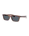 Brunel Sunglasses - Striped Havana/Dark Blue - Ray-Ban