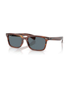 Brunel Sunglasses - Striped Havana/Dark Blue - Ray-Ban