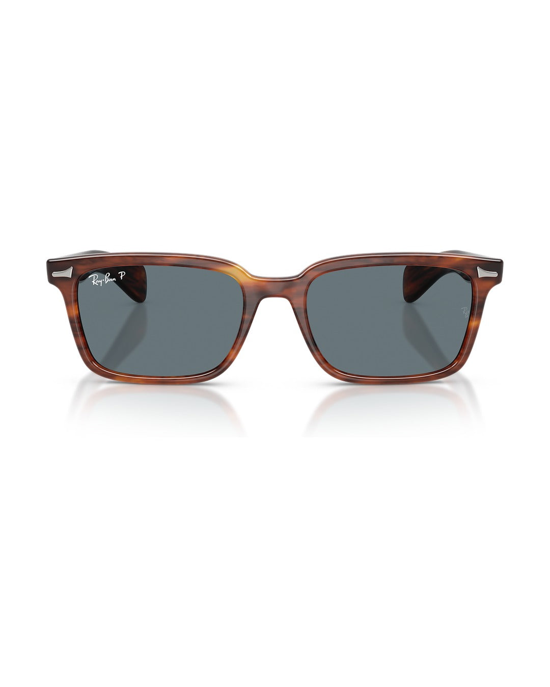Brunel Sunglasses - Striped Havana/Dark Blue - Ray-Ban