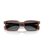 Brunel Sunglasses - Striped Havana/Dark Blue - Ray-Ban
