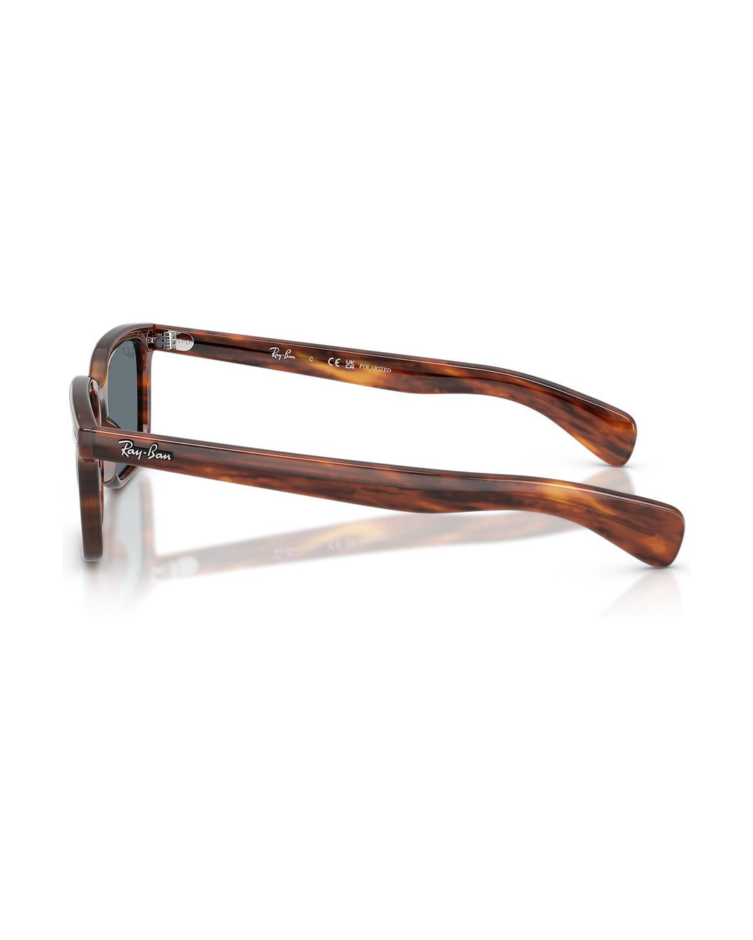Brunel Sunglasses - Striped Havana/Dark Blue - Ray-Ban