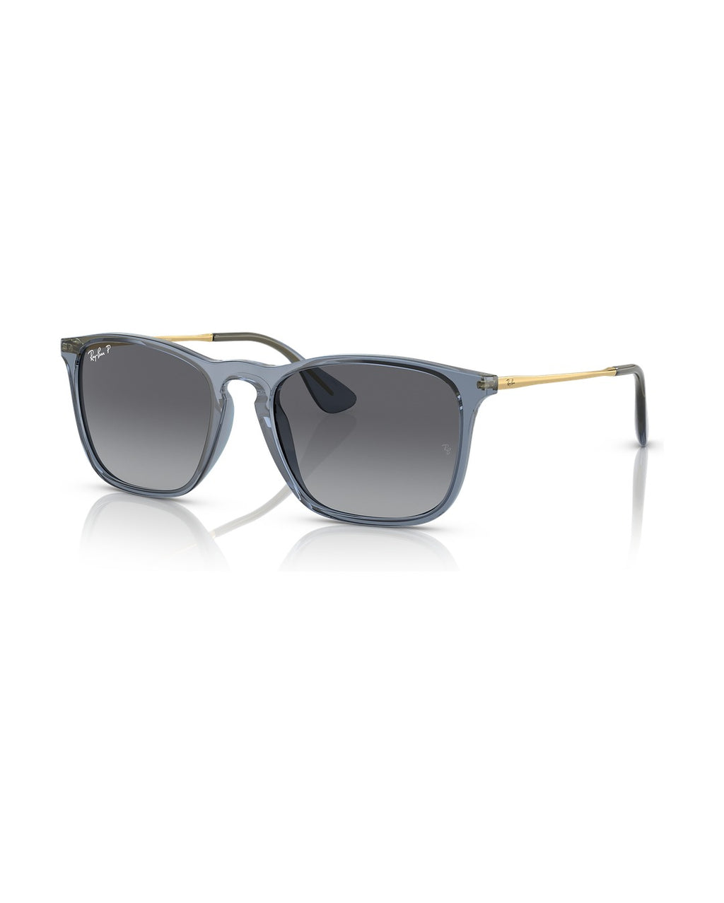Chris Sunglasses - Transparent Blue/Grey Polarized - Ray-Ban