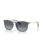 Chris Sunglasses - Transparent Blue/Grey Polarized - Ray-Ban