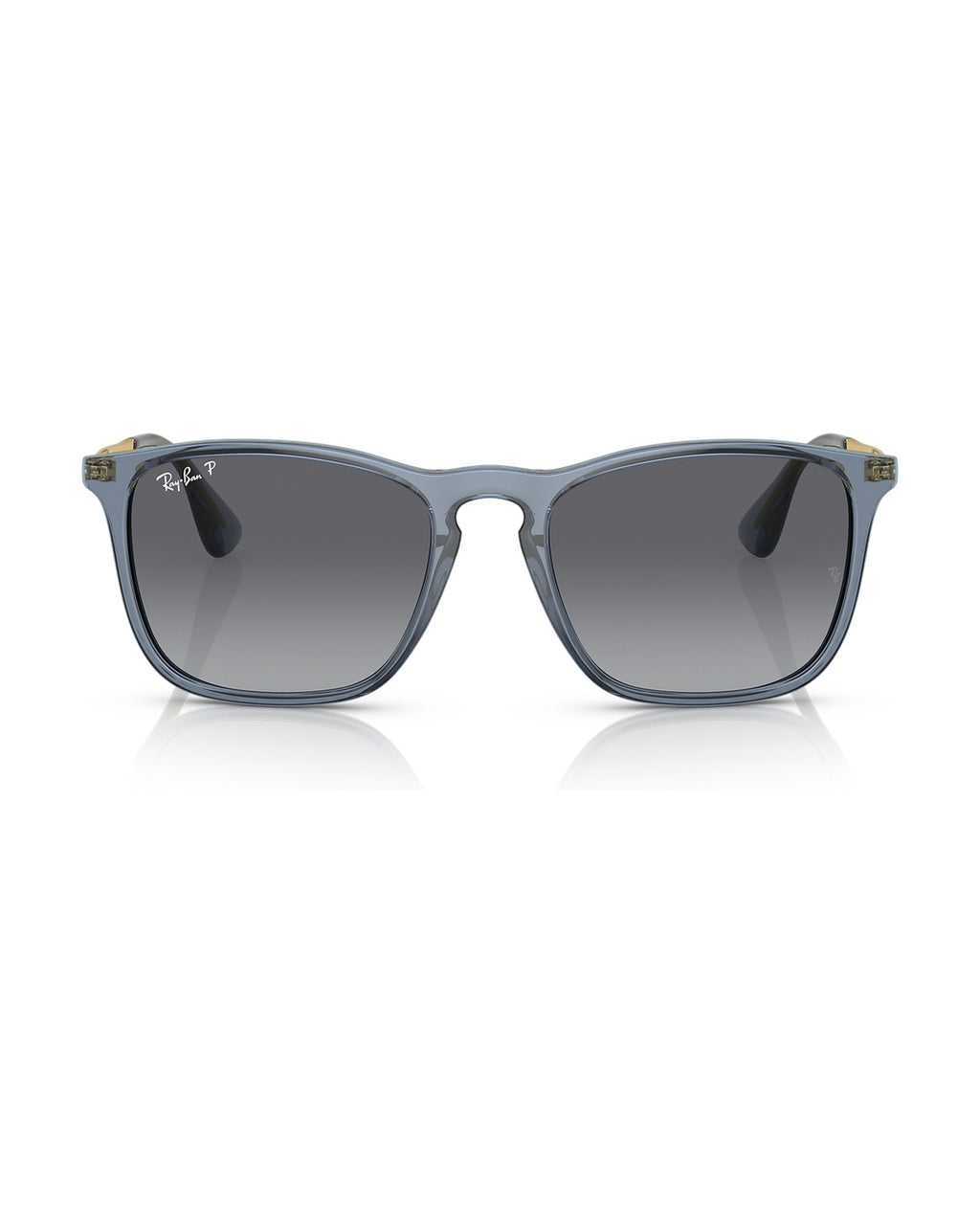 Chris Sunglasses - Transparent Blue/Grey Polarized - Ray-Ban