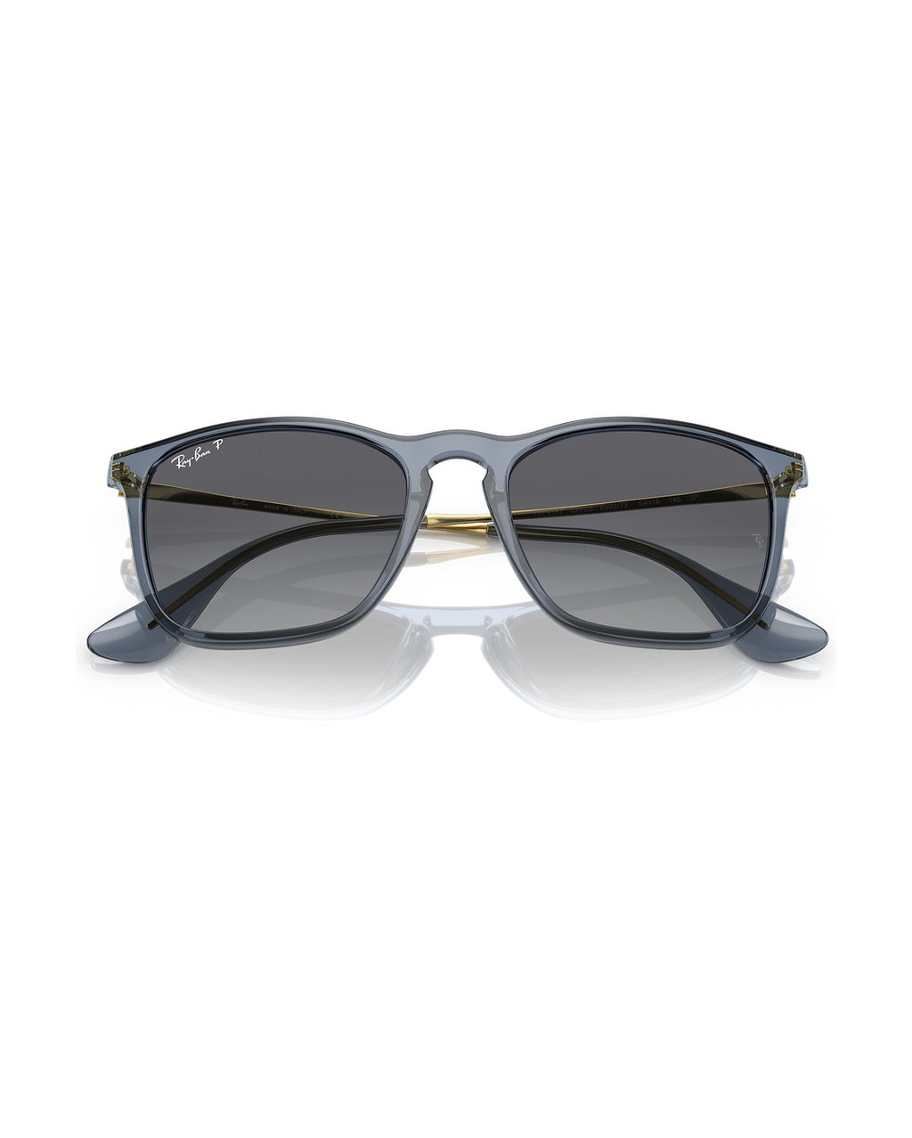 Chris Sunglasses - Transparent Blue/Grey Polarized - Ray-Ban