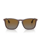 Chris Sunglasses - Transparent Brown/Brown Polarized - Ray-Ban