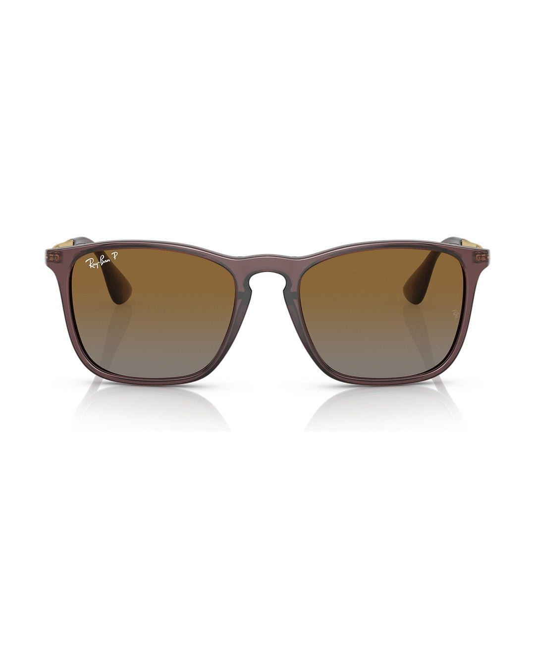 Chris Sunglasses - Transparent Brown/Brown Polarized - Ray-Ban