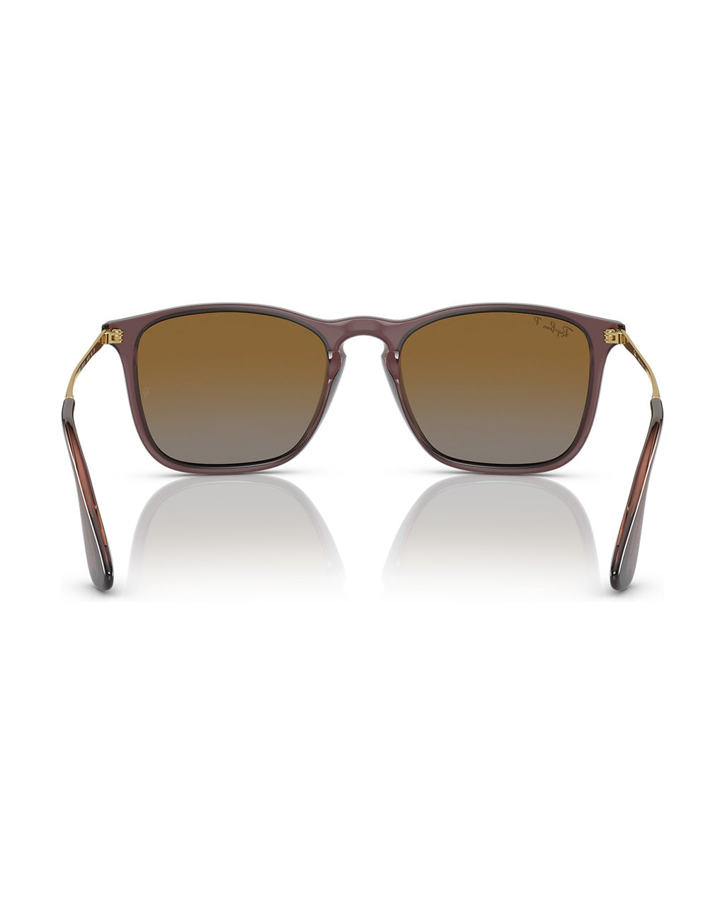 Chris Sunglasses - Transparent Brown/Brown Polarized - Ray-Ban