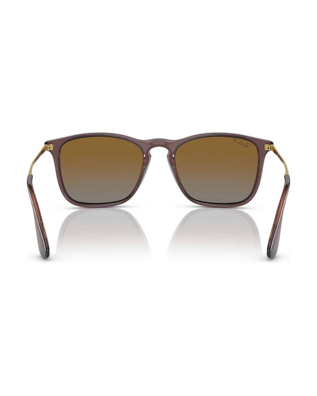 Chris Sunglasses - Transparent Brown/Brown Polarized - Ray-Ban
