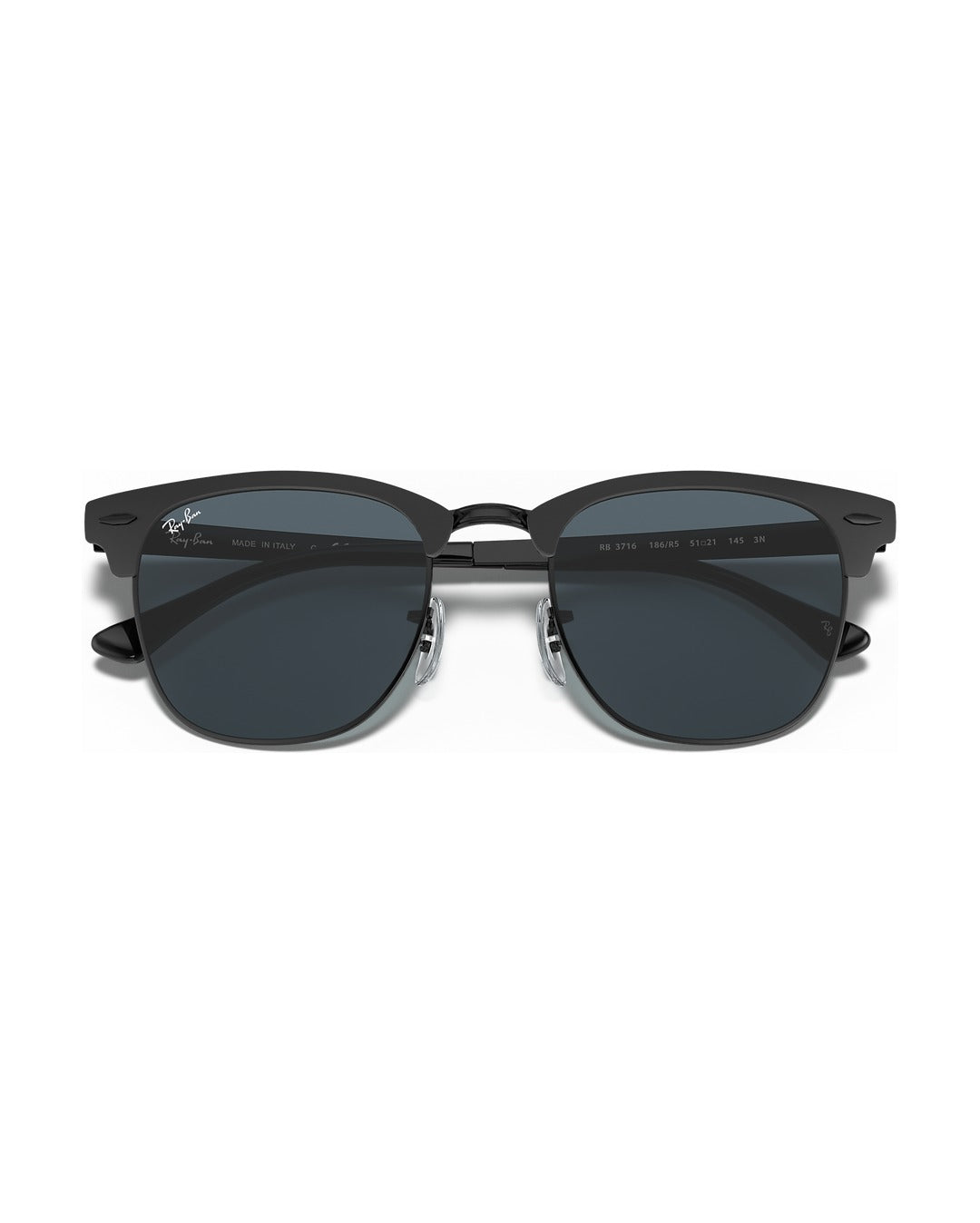 Clubmaster Metal Sunglasses - Black/Blue - Ray-Ban