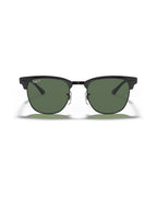 Clubmaster Metal Sunglasses - Black/G-15 Green Polarised - Ray-Ban