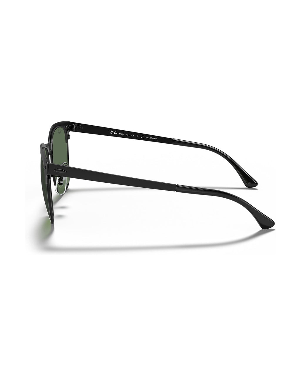 Clubmaster Metal Sunglasses - Black/G-15 Green Polarised - Ray-Ban