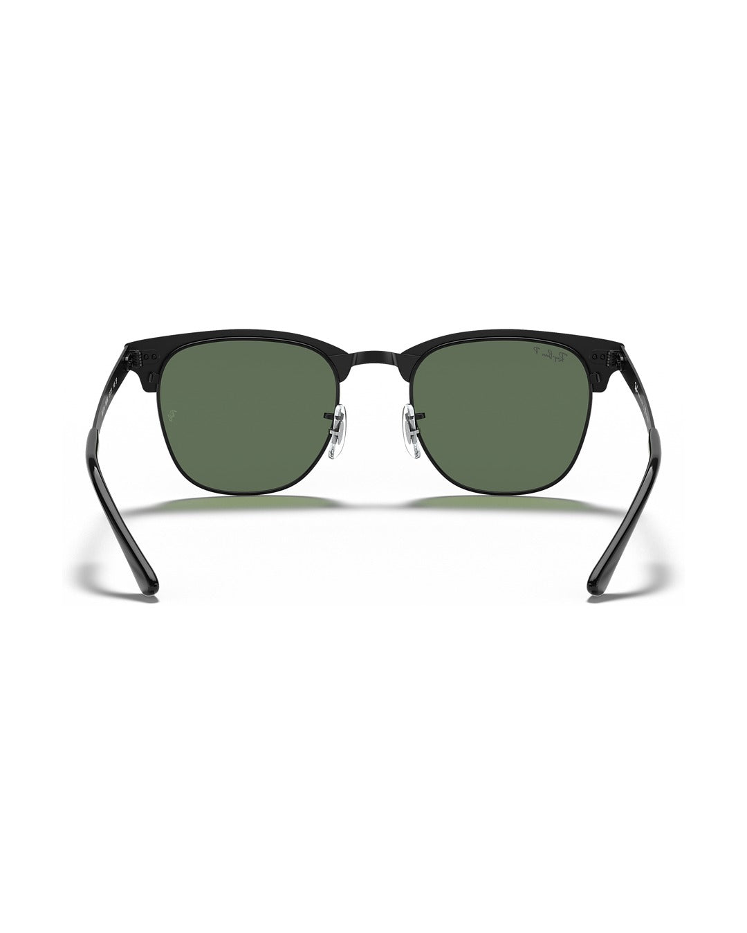 Clubmaster Metal Sunglasses - Black/G-15 Green Polarised - Ray-Ban