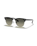Clubmaster Metal Sunglasses - Black On Silver/Grey Gradient - Ray-Ban