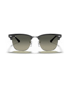 Clubmaster Metal Sunglasses - Black On Silver/Grey Gradient - Ray-Ban