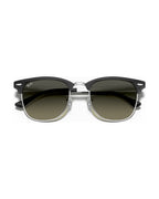 Clubmaster Metal Sunglasses - Black On Silver/Grey Gradient - Ray-Ban