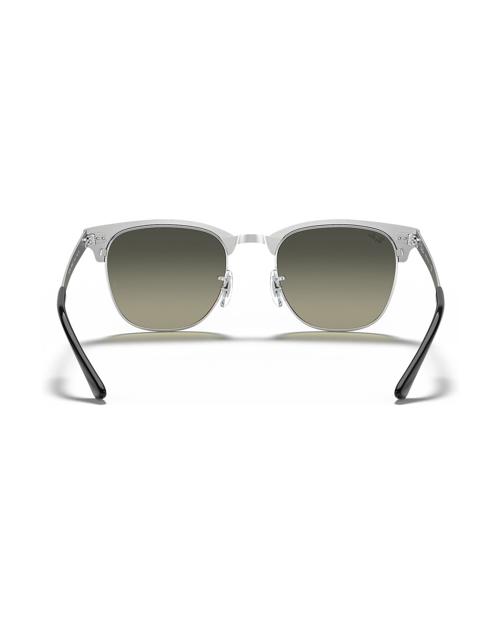 Clubmaster Metal Sunglasses - Black On Silver/Grey Gradient - Ray-Ban