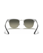 Clubmaster Metal Sunglasses - Black On Silver/Grey Gradient - Ray-Ban