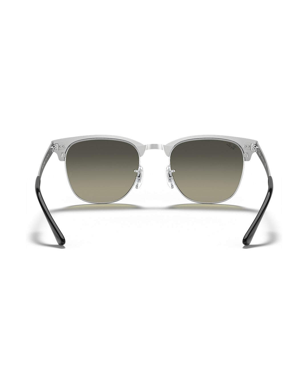 Clubmaster Metal Sunglasses - Black On Silver/Grey Gradient - Ray-Ban