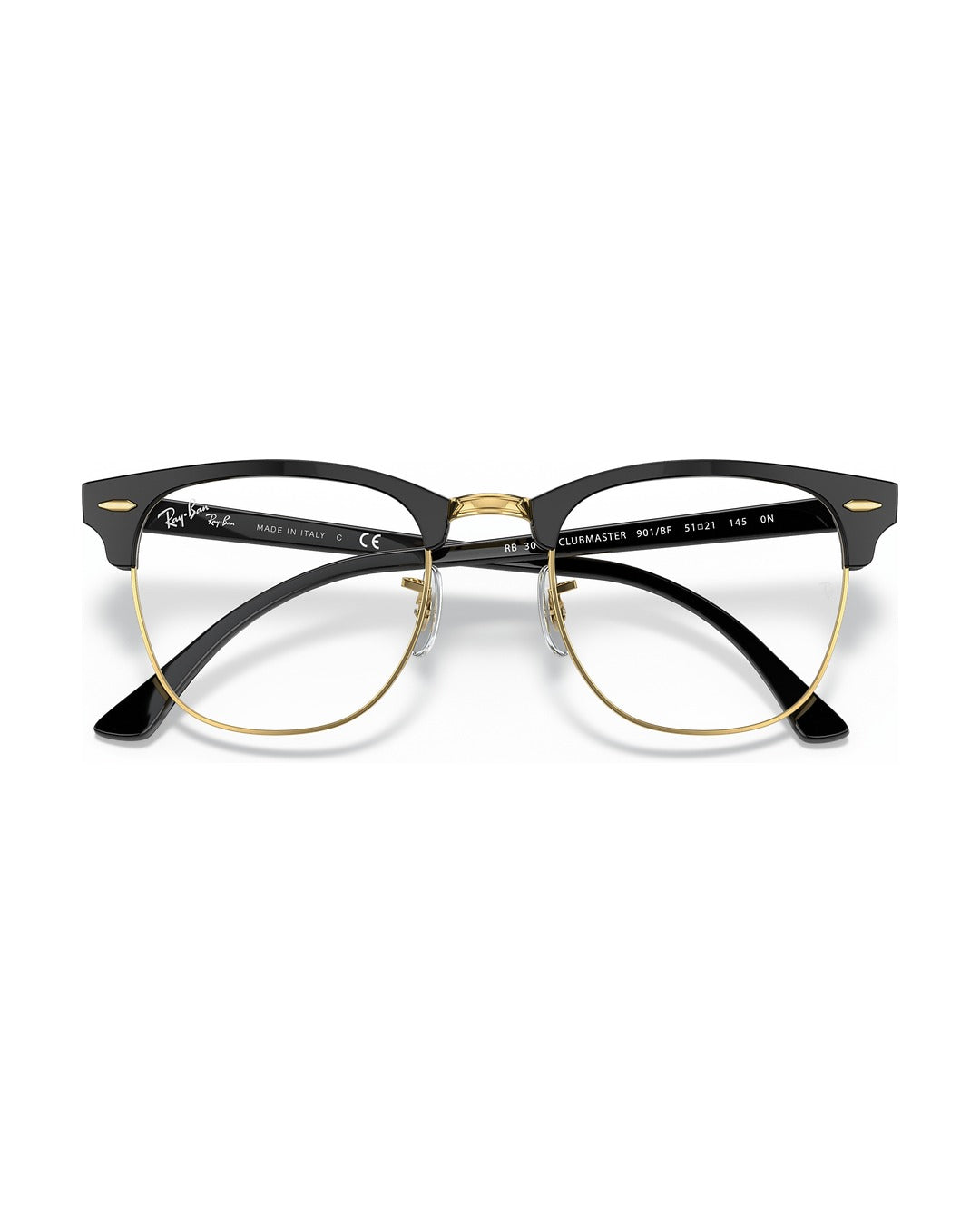 Clubmaster Sunglasses - Black/Clear - Ray-Ban