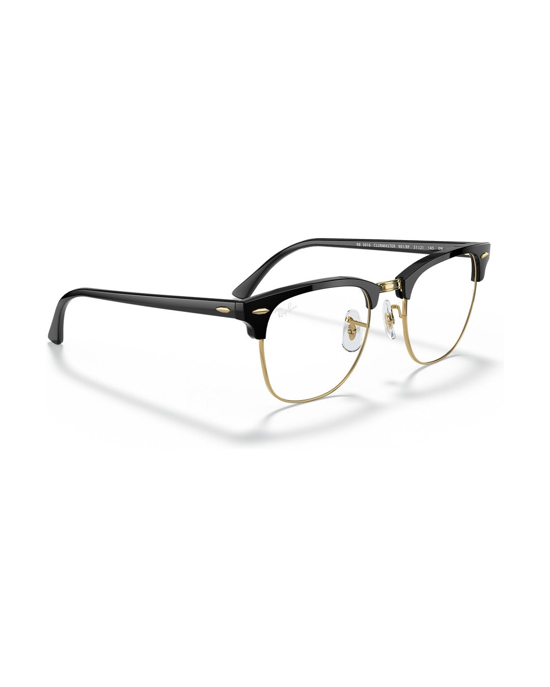 Clubmaster Sunglasses - Black/Clear - Ray-Ban