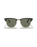 Clubmaster Sunglasses - Black & Gold/G-15 Green Polarised - Ray-Ban